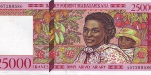  25,000 Francs Banknote