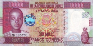  10,000 Francs Banknote