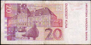 Banknote from Croatia