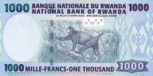 Banknote from Rwanda