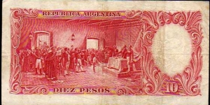 Banknote from Argentina