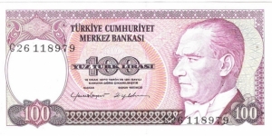 100 Lira Banknote