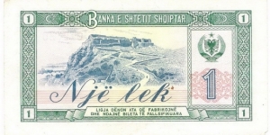 Banknote from Albania