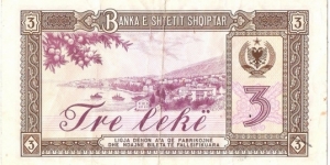 Banknote from Albania