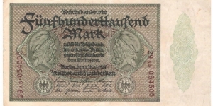 500.000 Mark(Weimar Republic 1923) Banknote