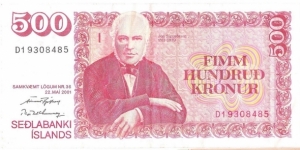 500 Kronur Banknote