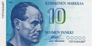 Finland 10 mark 1986 Banknote