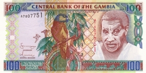 Gambia 100 dalasis 2004 Banknote