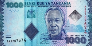 Tanzania 1000 schillings 2010 Banknote