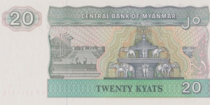 Banknote from Myanmar