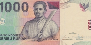 Indonesia 1000 rupiah 2000 Banknote