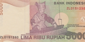 Banknote from Indonesia