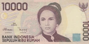 Indonesia 10k rupiah 1998 Banknote