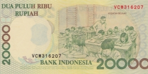 Banknote from Indonesia