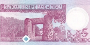 Banknote from Tonga