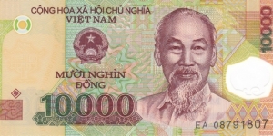 Vietnam P119 (10000 dong 2008) (Polymer) Banknote