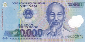 Vietnam P120 (20000 dong 2008) (Polymer) Banknote