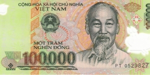 Vietnam 100k dong 2005, polymer Banknote