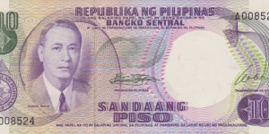 Philippines 100 piso 1969 Banknote