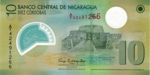 Nicaragua 10 córdobas 2007 (2012), polymer Banknote