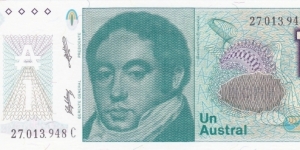 Argentina 1 austral 1985-1989 Banknote