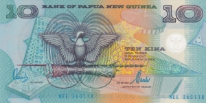 Papua New Guinea 10 kina 2000, polymer Banknote