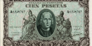 100 Peseta Banknote