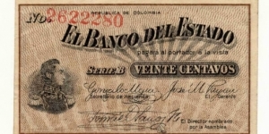 Banknote from Colombia