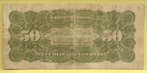 Banknote from Colombia