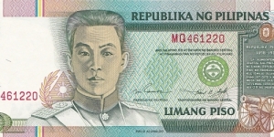 Philippines 5 piso 1993 Banknote