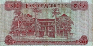 Banknote from Mauritius