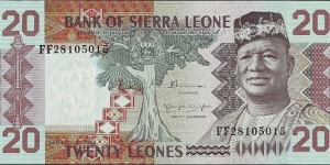 Sierra Leone 1984 20 Leones. Banknote