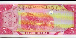 Banknote from Liberia