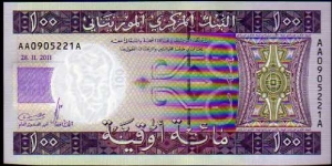 100 Ouguiya__
pk# New (10)__
28.11.2011 Banknote