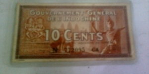 *FRENCH INDOCHINA*_10 CENTS_ Banknote