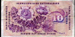 Banknote from Switzerland