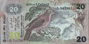 Sri Lanka 1979 20 Rupees. Banknote