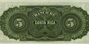 Banknote from Costa Rica