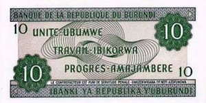 Banknote from Burundi