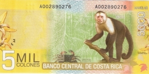 Banknote from Costa Rica