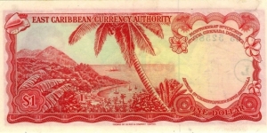 Banknote from East Caribbean St.