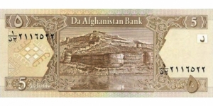 Banknote from Afghanistan