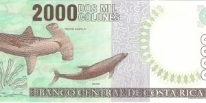 Banknote from Costa Rica