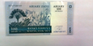 100 ariary Banknote