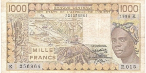 1000 Francs Banknote