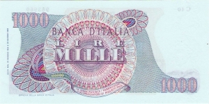 Banknote from Italy