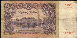 Banknote from Austria