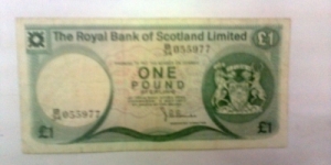 scotland 1 pound, the royal bank of scotland limited Banknote