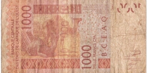 Banknote from West African States