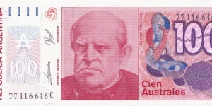 Argentina 100 australes 1985-1990 Banknote
